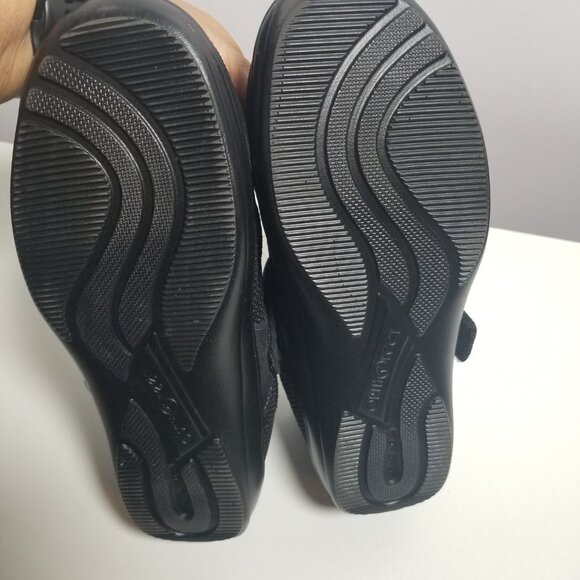 Orthofeet Women's Springfield Stretchable Black Mary Janes Shoes Sz 8 Wide - Picture 8 of 9